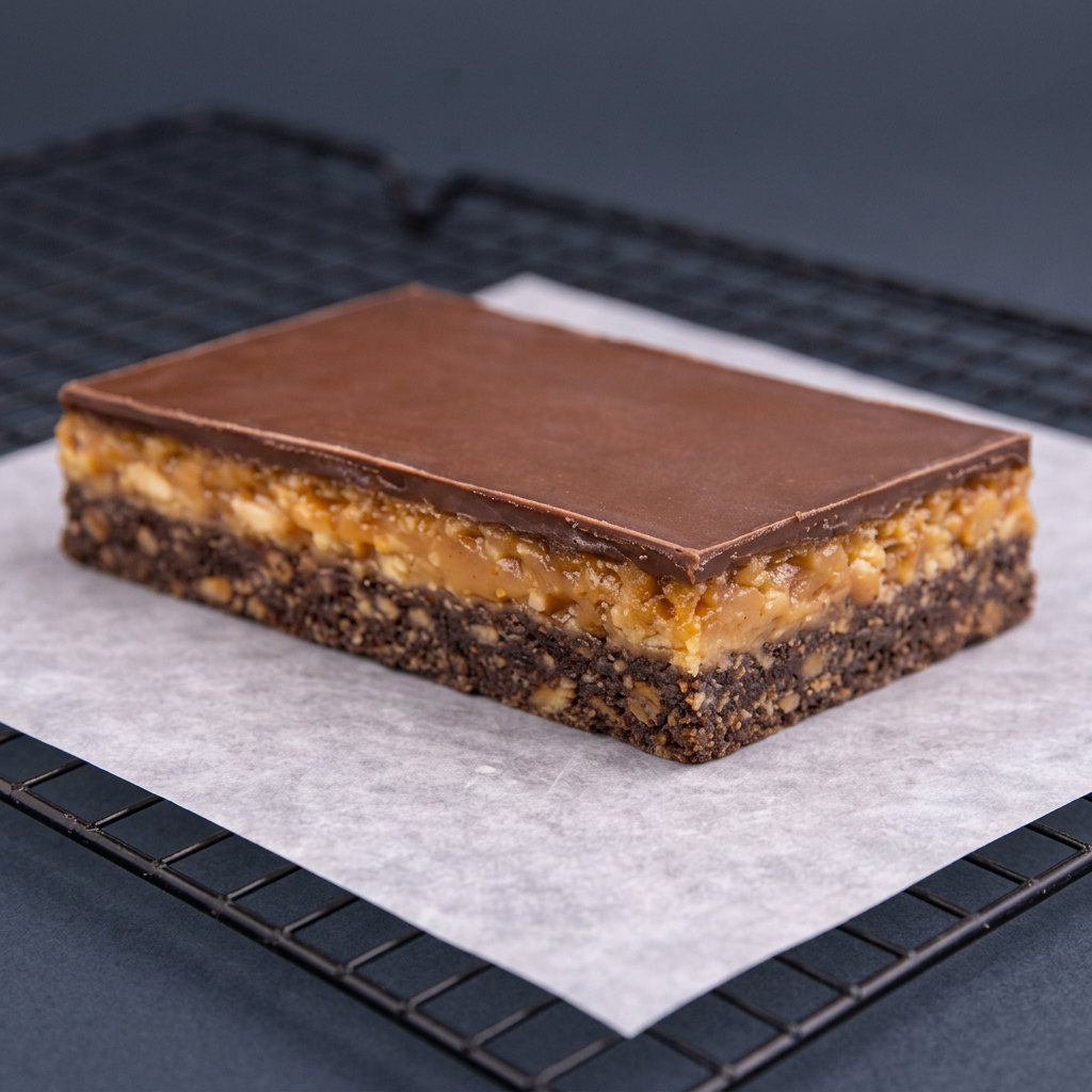 Caramel Popcorn Tiffin traybake slices