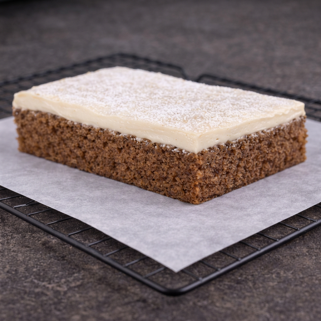 Carrot Sponge traybake slices