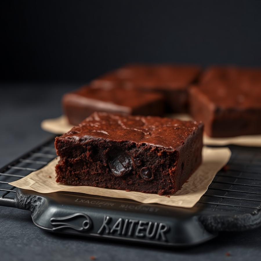 Gooey Brownie traybake slices