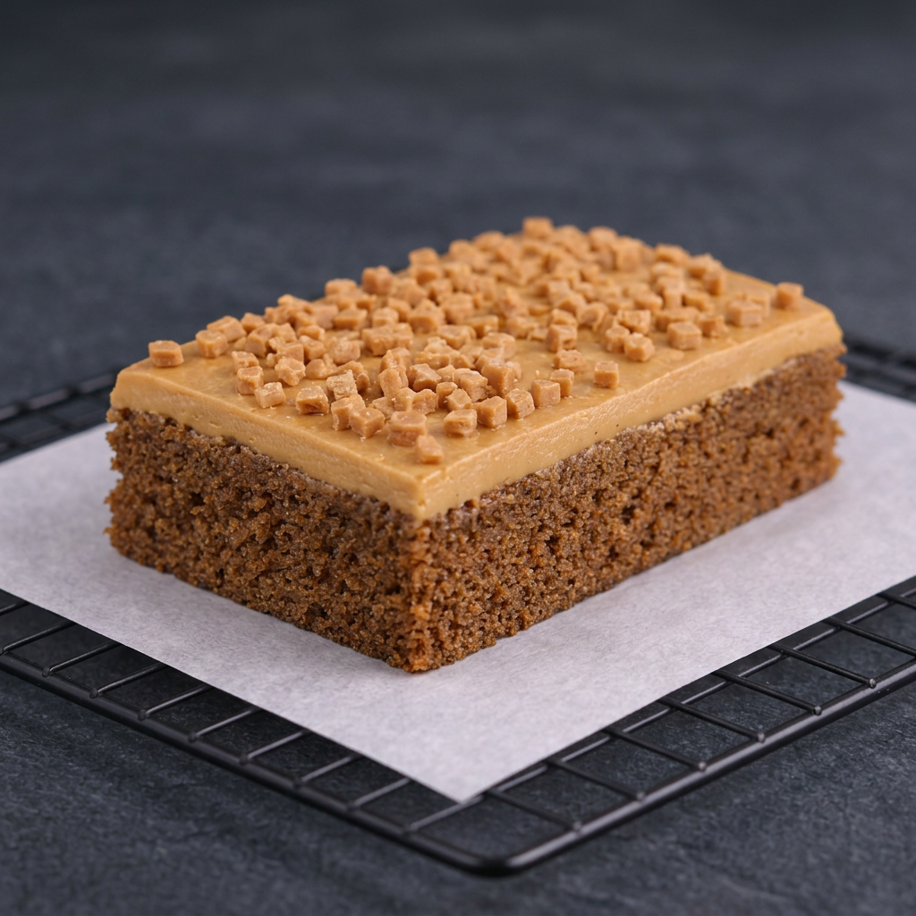 Sticky Toffee Sponge traybake slices